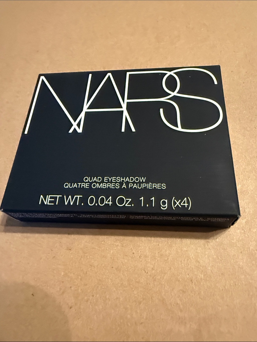 NARS Quad Eyeshadow Palette - Black Compact with White Logo